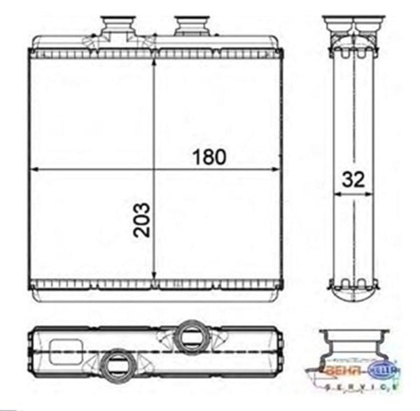Mercedes C Serisi W204 C Serisi 2007-2012 Kalorifer Radyatörü