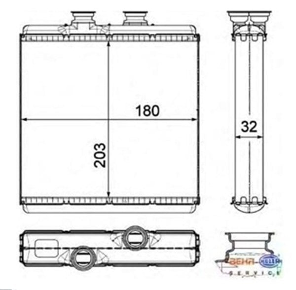 Mercedes C Serisi W204 C Serisi 2007-2012 Kalorifer Radyatörü