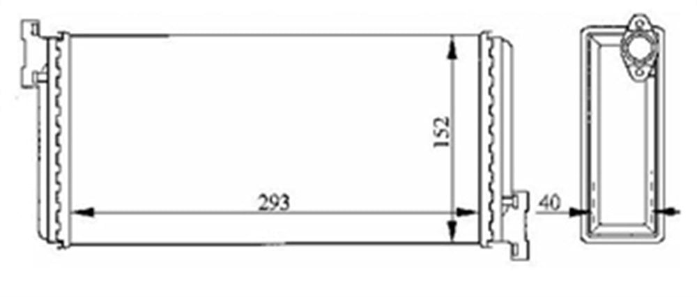 Mercedes W201 Kasa 190 (1982-1993) Kalorifer Radyatörü