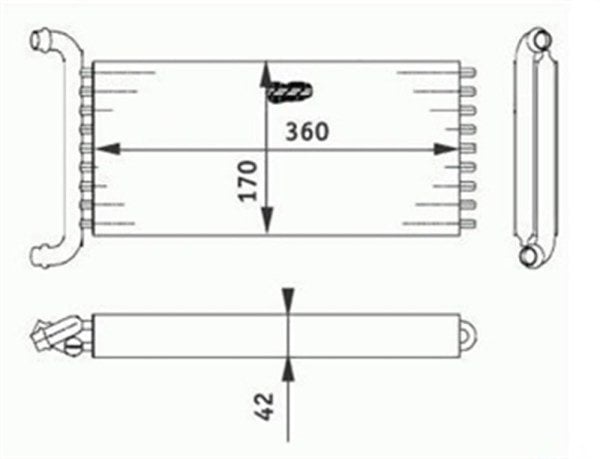 Mercedes Viano W639 Vito Viano 2004-2014 Kalorifer Radyatörü