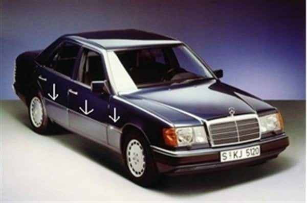 Mercedes E Serisi W124 Kasa Kapı Kaplama Pako Takımı 10 Parça