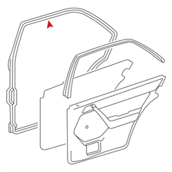 Mercedes W114-115 Kasa (1968-1977) Kapı Lastiği Takım