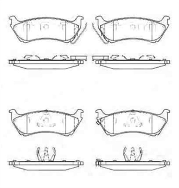 ﻿Mercedes ML Serisi W163 1998-2005 Kulaklı Tip Arka Fren Balatası