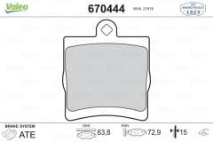 Mercedes E Serisi W210 1996-2002 Tek Pim Arka Fren Balatası