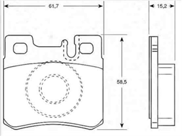 Mercedes E Serisi W210 1996-2002 Çift Pim Arka Fren Balatası