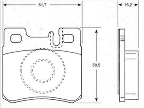 Mercedes E Serisi W210 1996-2002 Çift Pim Arka Fren Balatası