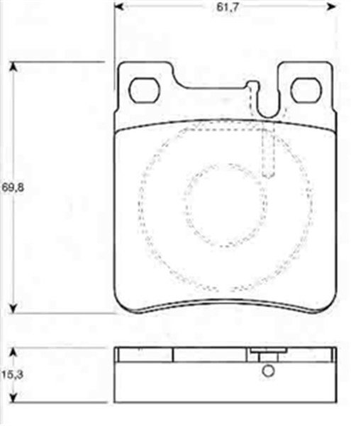 Mercedes S Serisi W140 S500-600 CL Serisi Arka Fren Balatası