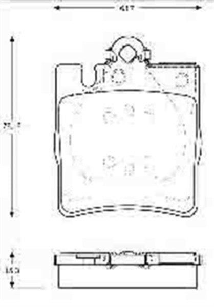 Mercedes W203- W209- W171 Arka Fren Balatası