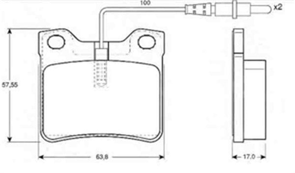 Mercedes W638 Vito 1996-2003 Arka Fren Balatası