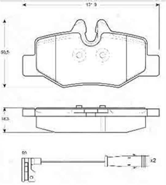 Mercedes Vito Viano W639 2004-2014 Arka Fren Balatası