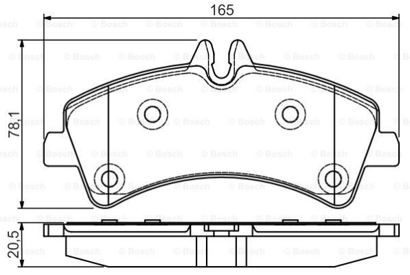 Mercedes Sprinter W906 515 CDI Arka Fren Balatası Geniş Teker
