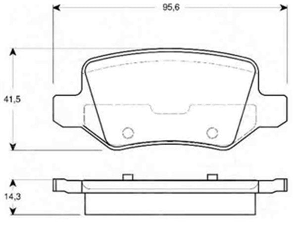 Mercedes A Serisi W168- W169 B Serisi W245 Arka Fren Balatası