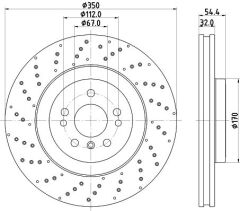 Mercedes ML Serisi W166 Ön Fren Disk Takım
