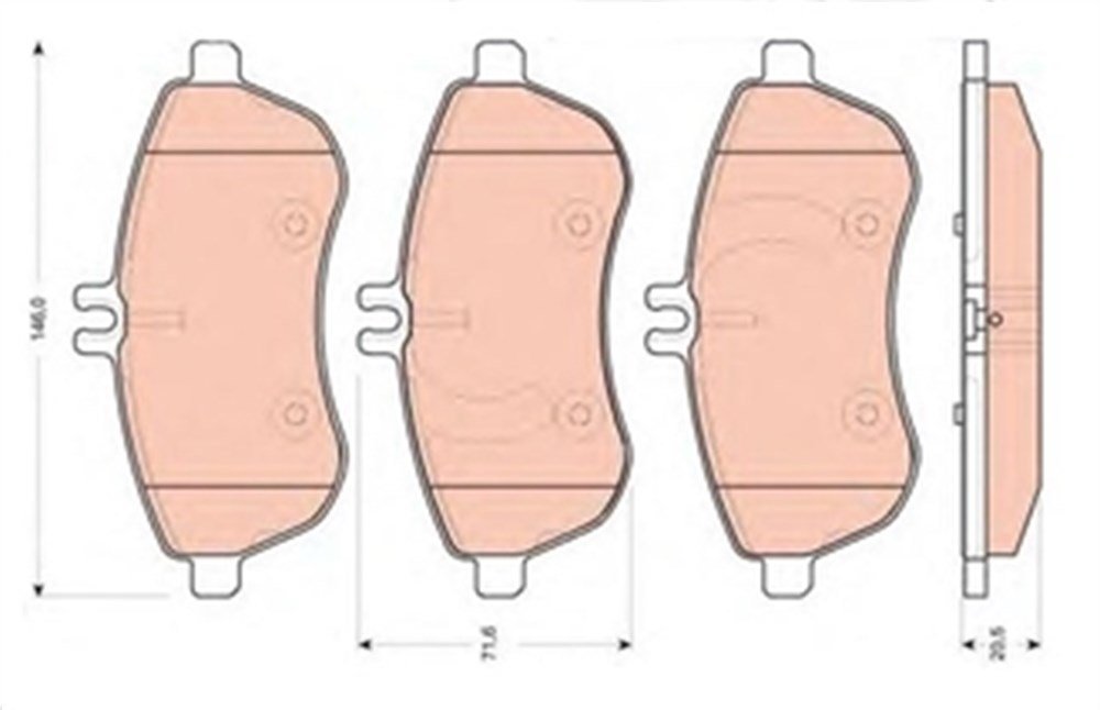Mercedes E Serisi W204 C - W207 E - W212 E Ön Fren Balatası
