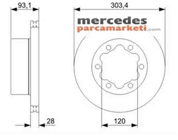 Mercedes Sprinter W906 515Cdi Arka Fren Diski Takım