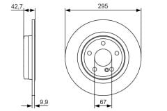 Mercedes W156 GLA Serisi - W176 A Serisi - W246 B Serisi - W117 CLA Serisi Arka Fren Disk Takım