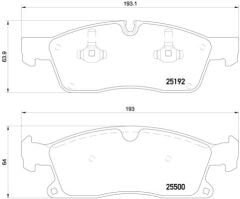 Mercedes W166 ML Serisi Ön Fren Balatası