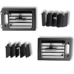 Mercedes W204 C Serisi Kalorifer Havalandırma Izgarası Ön Sağ Sol Set Siyah 2007 - 2010