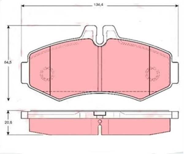 Mercedes Viano W638 Vito 1996-2003 Ön Fren Balatası