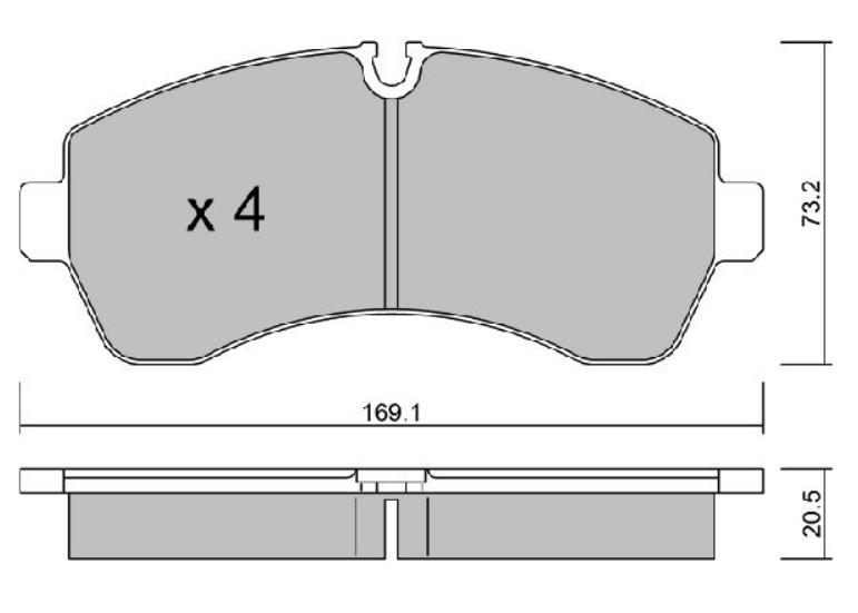 Mercedes Sprinter 2006 - W906 Sprinter 515 Cdi Ön Fren Balatası