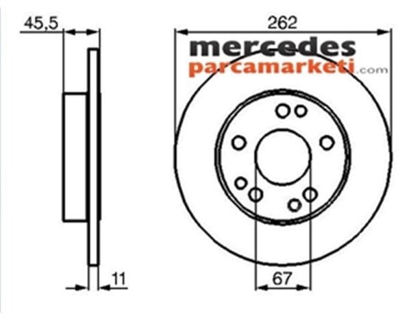 Mercedes W201 Kasa - W201 (Tüm 190 Modelleri) Ön Fren Diski Takım