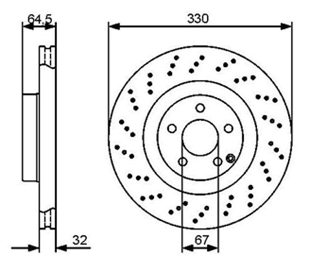 Mercedes SL Serisi W211 E Serisi - W230 SL Ön Fren Diski Takım