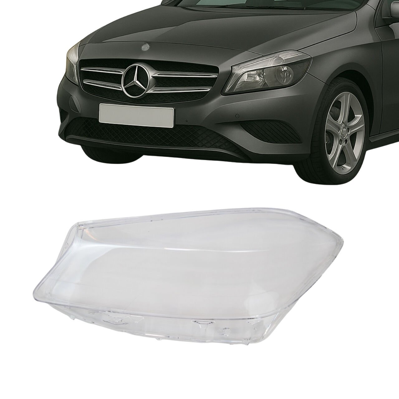 Mercedes W176 A Serisi Xenon Far Camı Sol 2012 - 2014 | A1768202761
