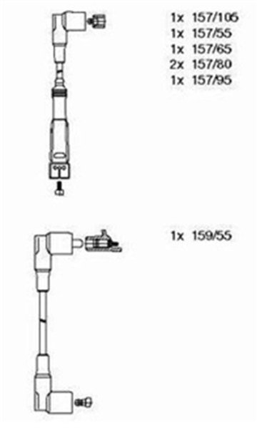 Mercedes 110 Motor (1980 Model Sonrası) Buji Kablosu Takımı