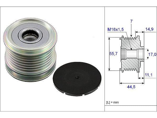 Mercedes CLK Serisi 272 Motor Şarj Dinamo Kasnağı Tip-2