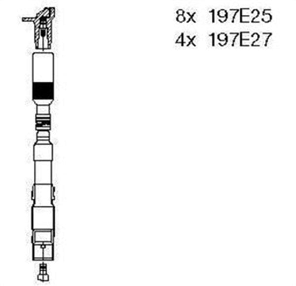 Mercedes 112 Motor Buji Kablosu Takım