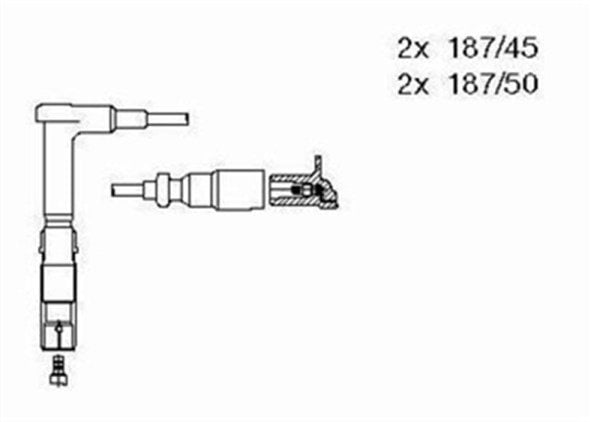 Mercedes W124 Kasa 111 Motor Buji Kablosu Takım