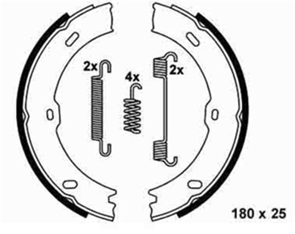 Mercedes Sprinter 1995-2006 - Tek Teker El Fren Balatası Yaylı