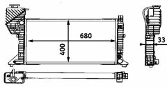 Mercedes Sprinter 312 D 412 D Motor Su Radyatörü