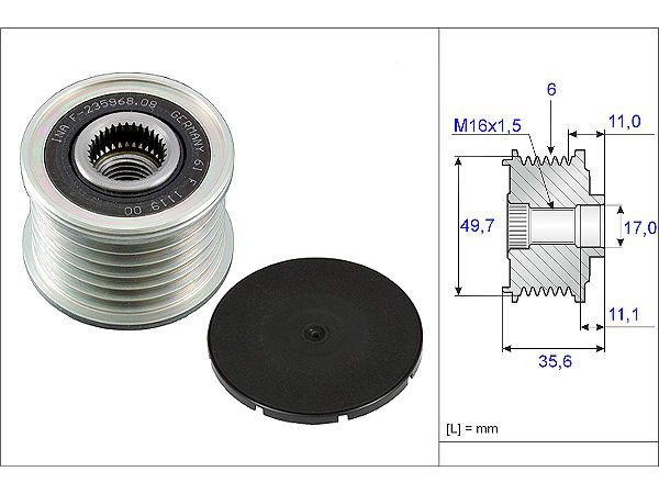 Mercedes 611 Cdi 646 Cdi Motor Şarj Dinamo Kasnağı F-235968
