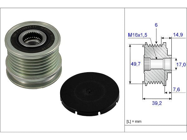 Mercedes 611 Cdi 646 Cdi Motor Şarj Dinamo Kasnağı F-228824